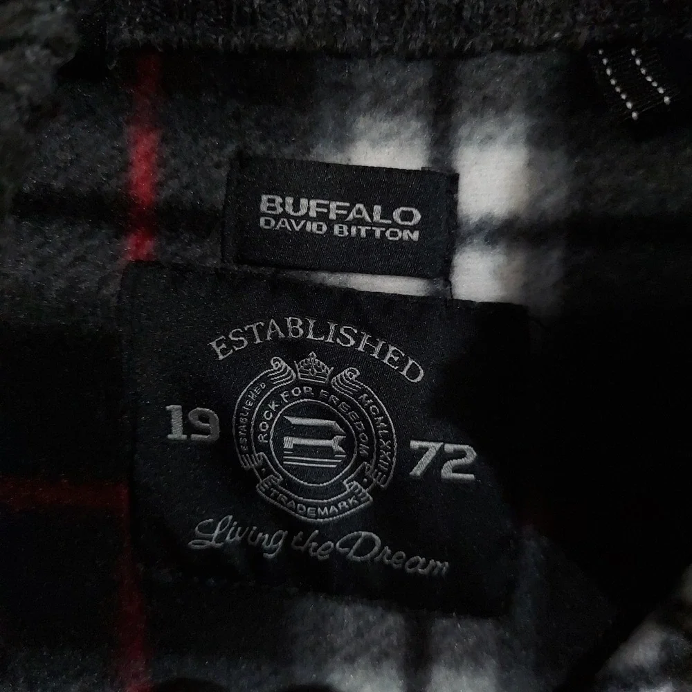 Buffalo David Bitton Sweater Mens Large Quilted Fleece Lined 1/4‎ Zip Pullover